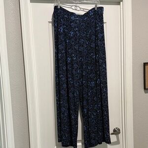 Cato Blue Patterned Wide Leg Pants